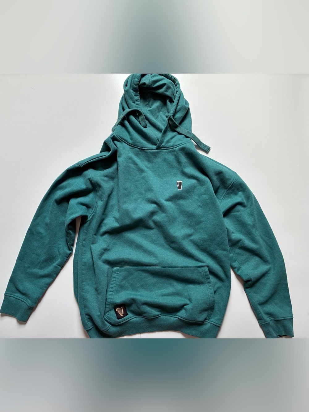 Teal Guinness Crewneck Hoodie w/ small logos - Size XL